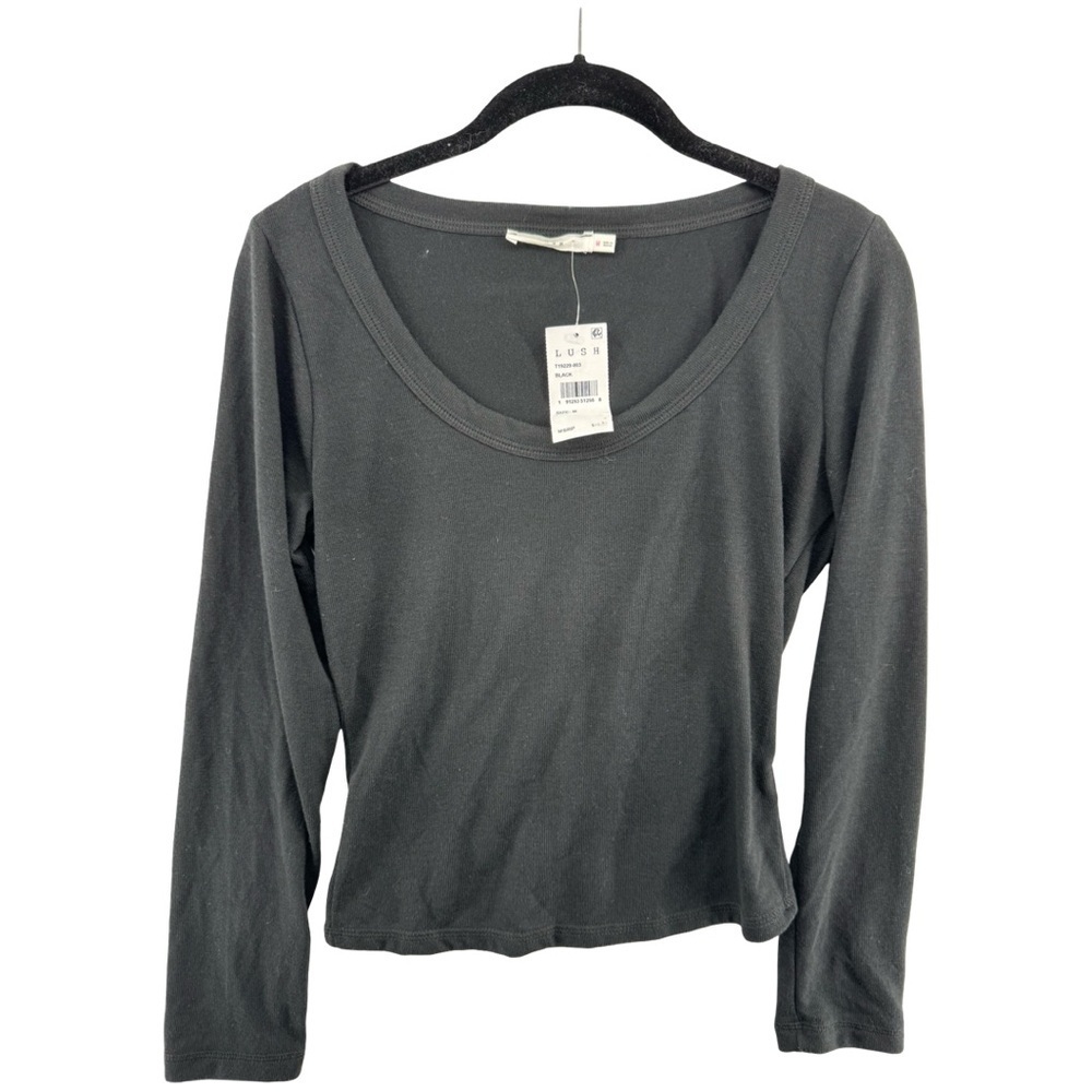 Lush Black Long Sleeve Top - NWT - Picture 1 of 6